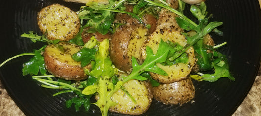 Roasted Baked Potatoes With Chimichurri Sauce